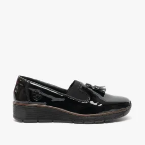 53751-00 Ladies Slip On Shoes Black