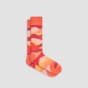 Abstract Mid-Calf Socks