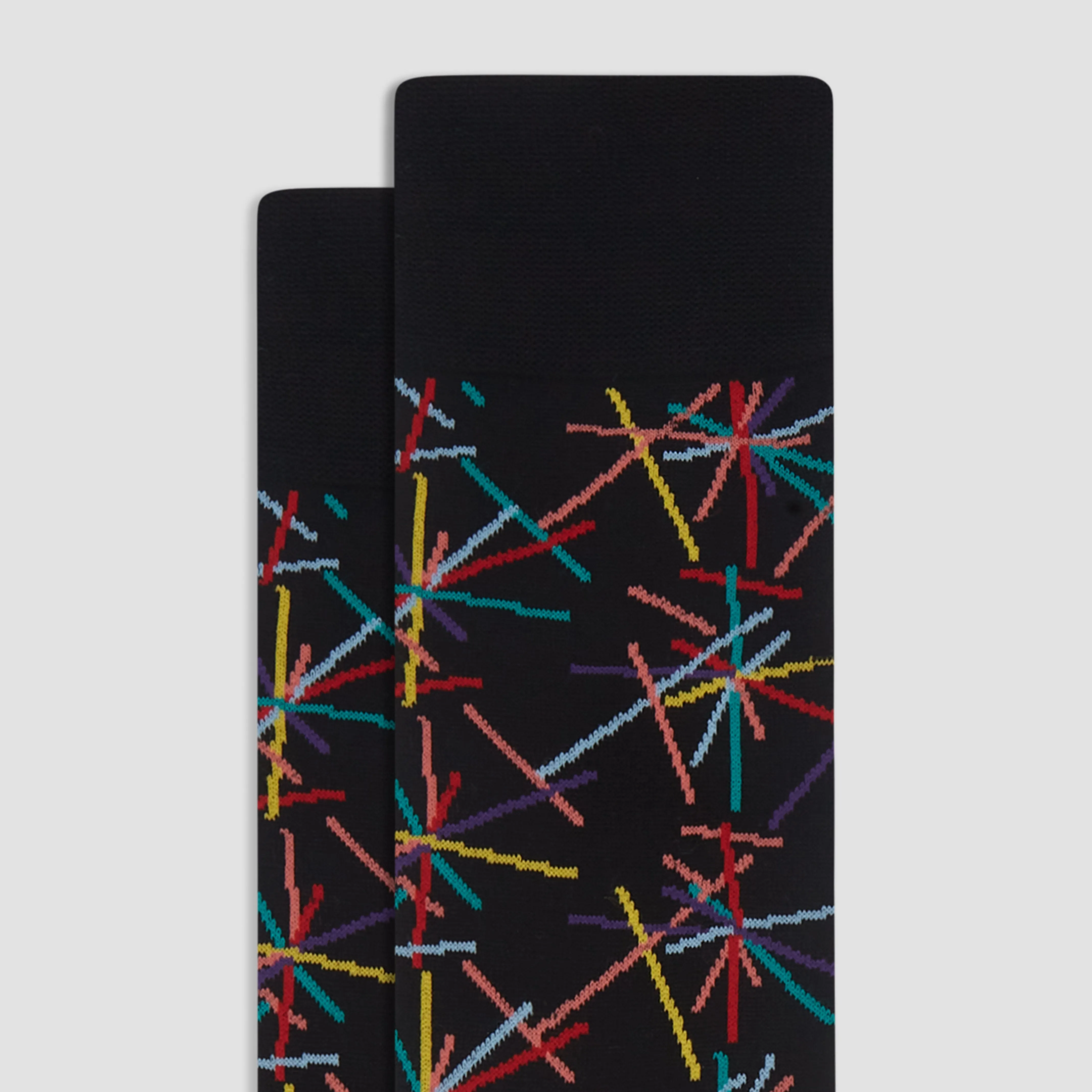 Abstract Mid-Calf Socks