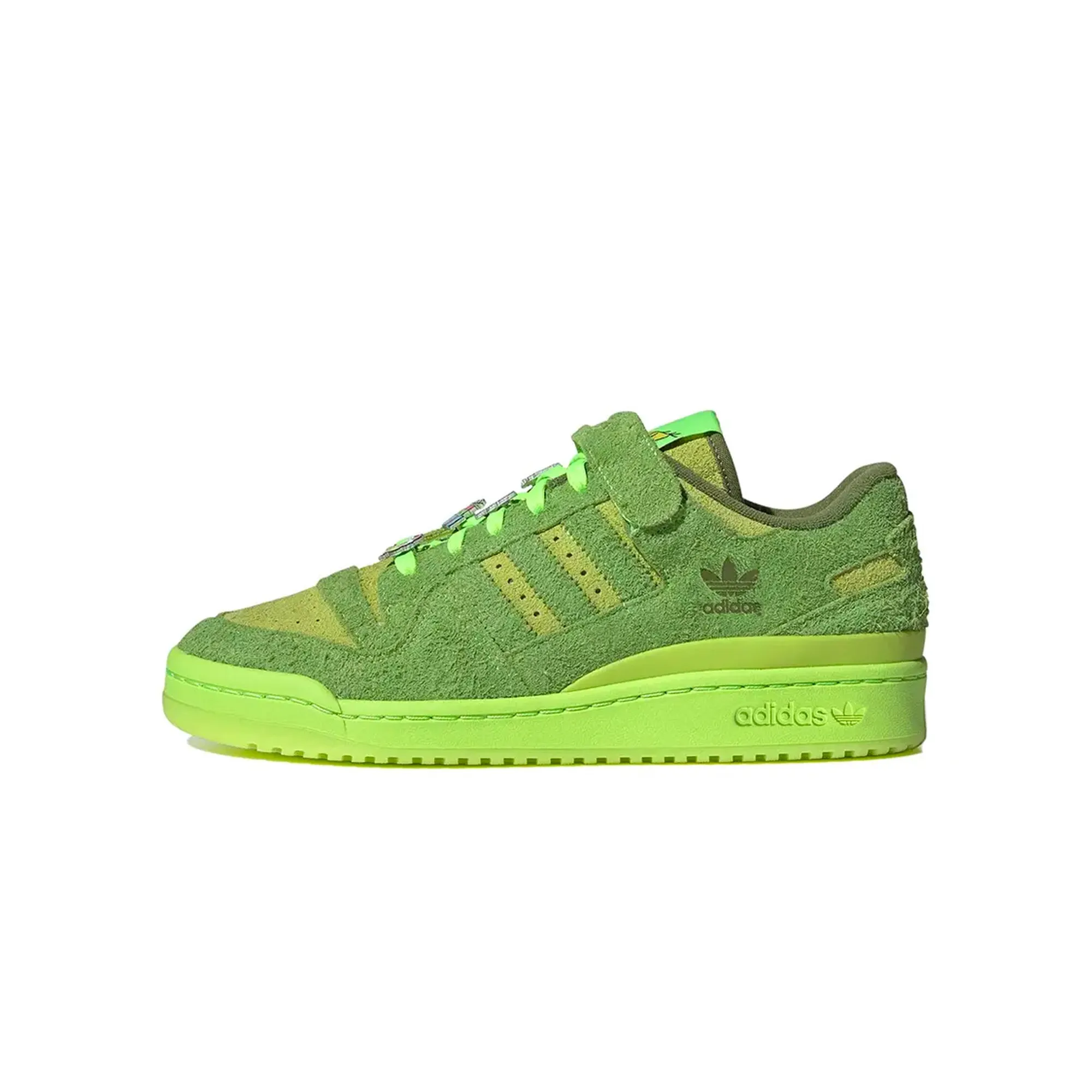 Adidas Forum Low The Grinch Limited Edition Sneakers - Festive Green and Red Holiday Theme