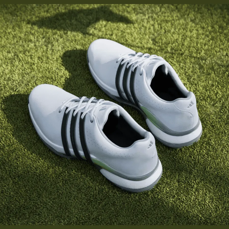 Adidas Tour360 24 Mens Golf Shoes - Enhanced Comfort in White, Stylish and Performance-Driven