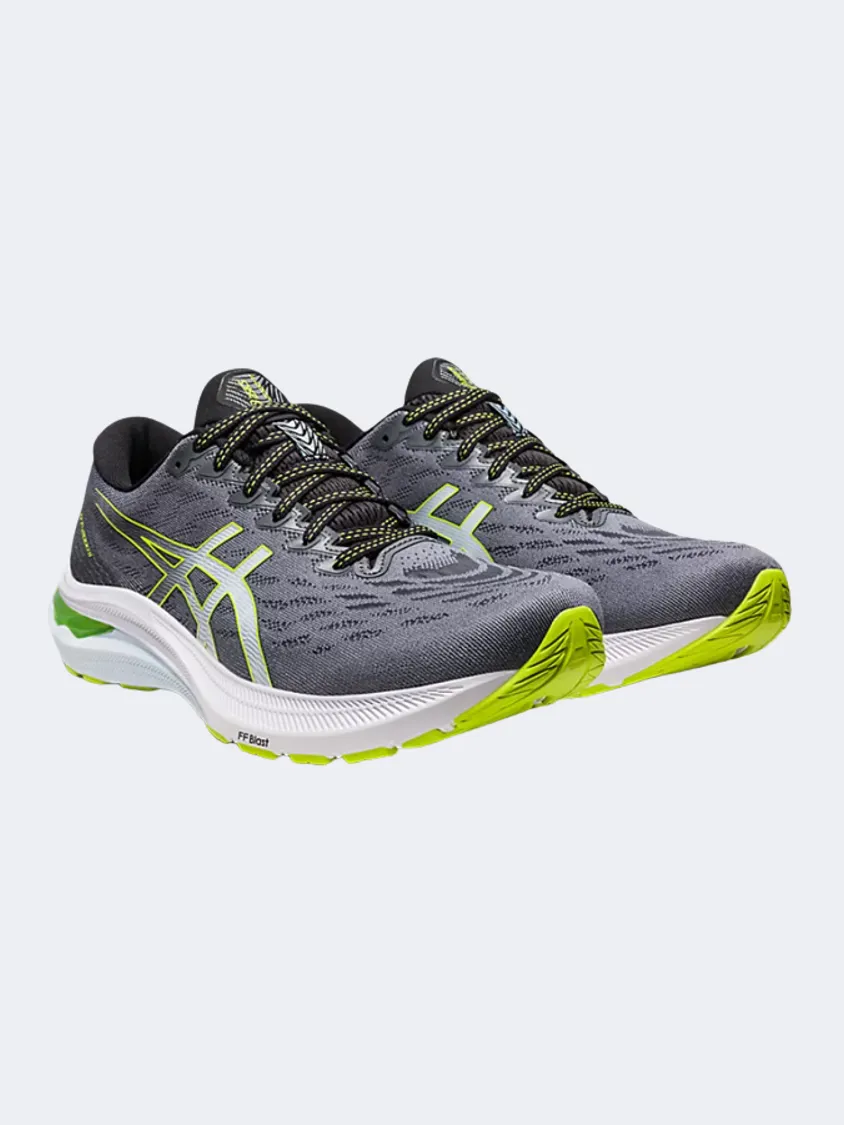 Asics Gt-2000 11 Men Running Shoes Grey/ Lime