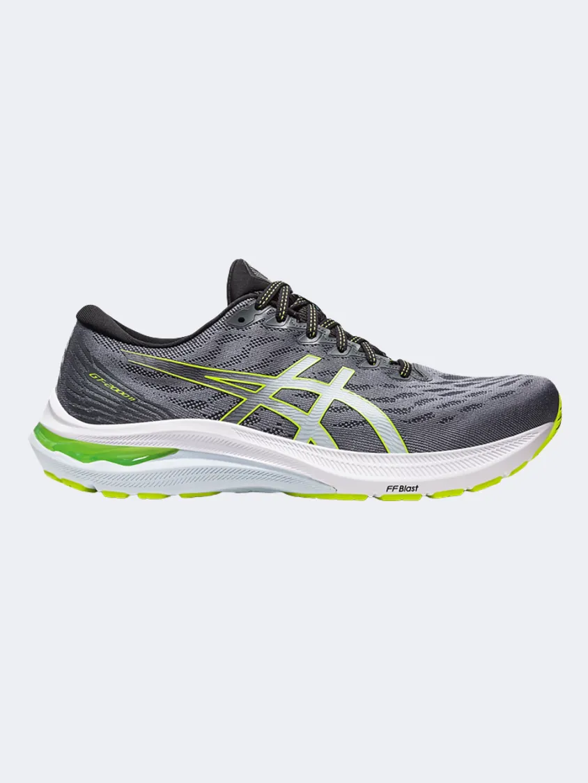 Asics Gt-2000 11 Men Running Shoes Grey/ Lime