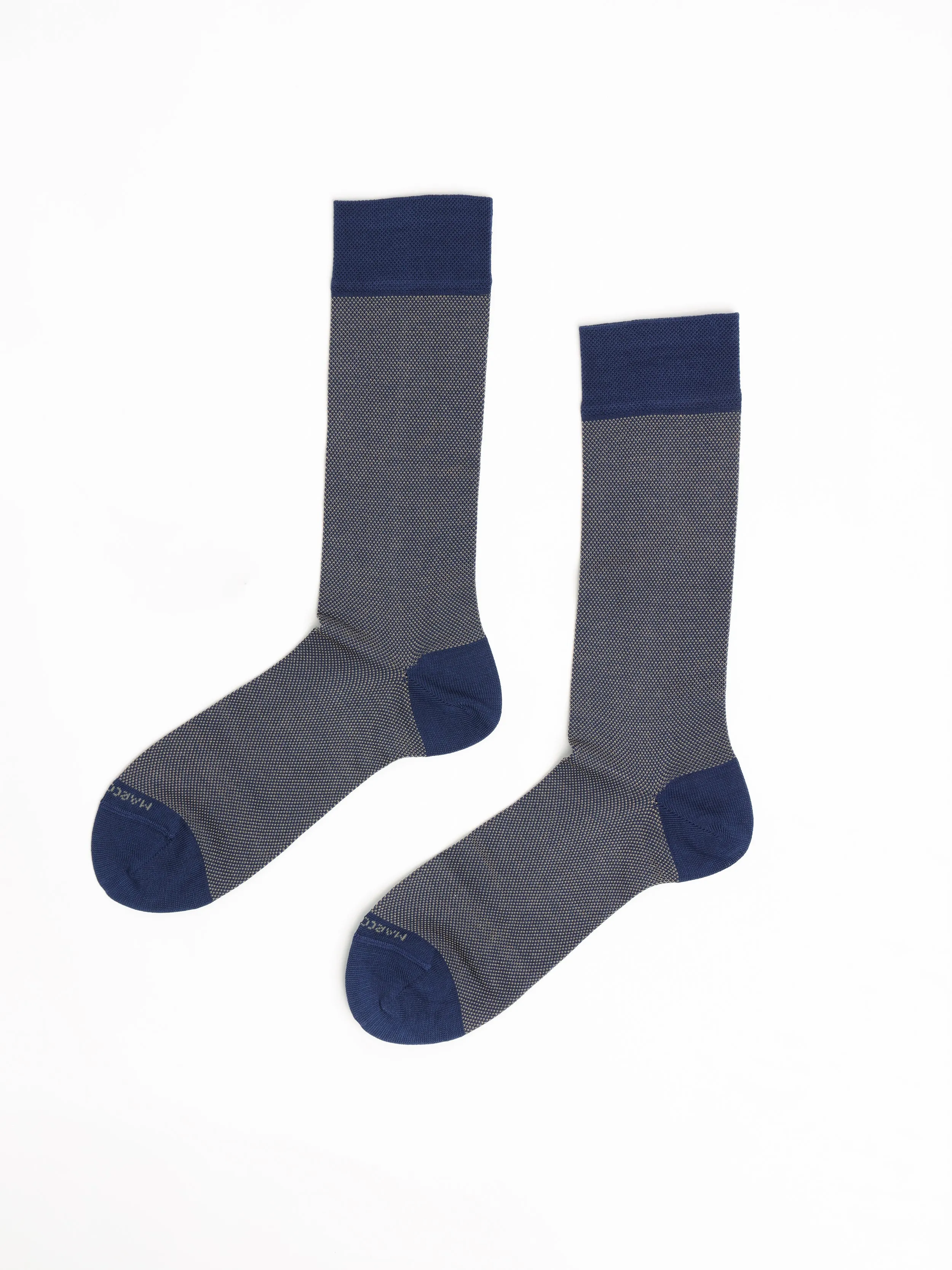 Blue/Grey Birdseye Socks