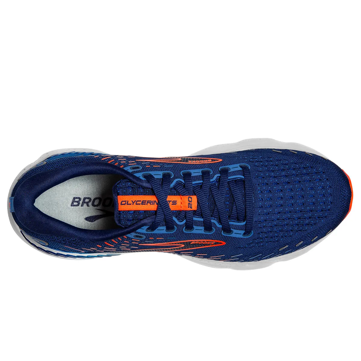 Brooks Glycerin GTS 20 Mens | Blue Depths/palace Blue/orange