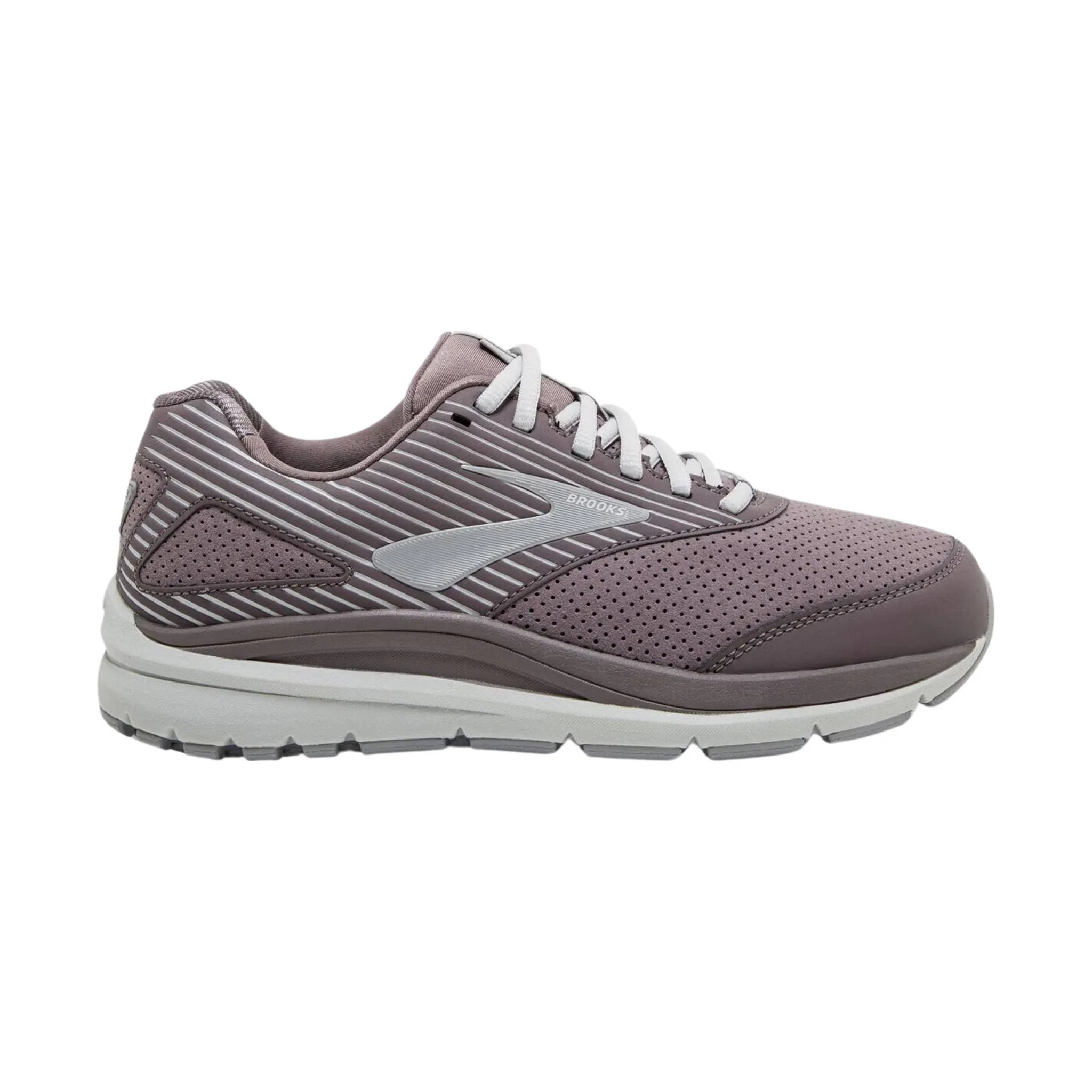 Brooks Women's Addiction Walker Suede Walking Shoes - Shark/Alloy/Oyster