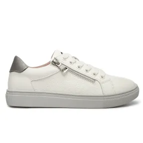 Chloe White Leather Sneakers