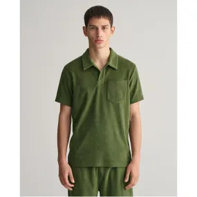 GANT Terry Cloth Piqué Polo Shirt 2063014 Pine Green