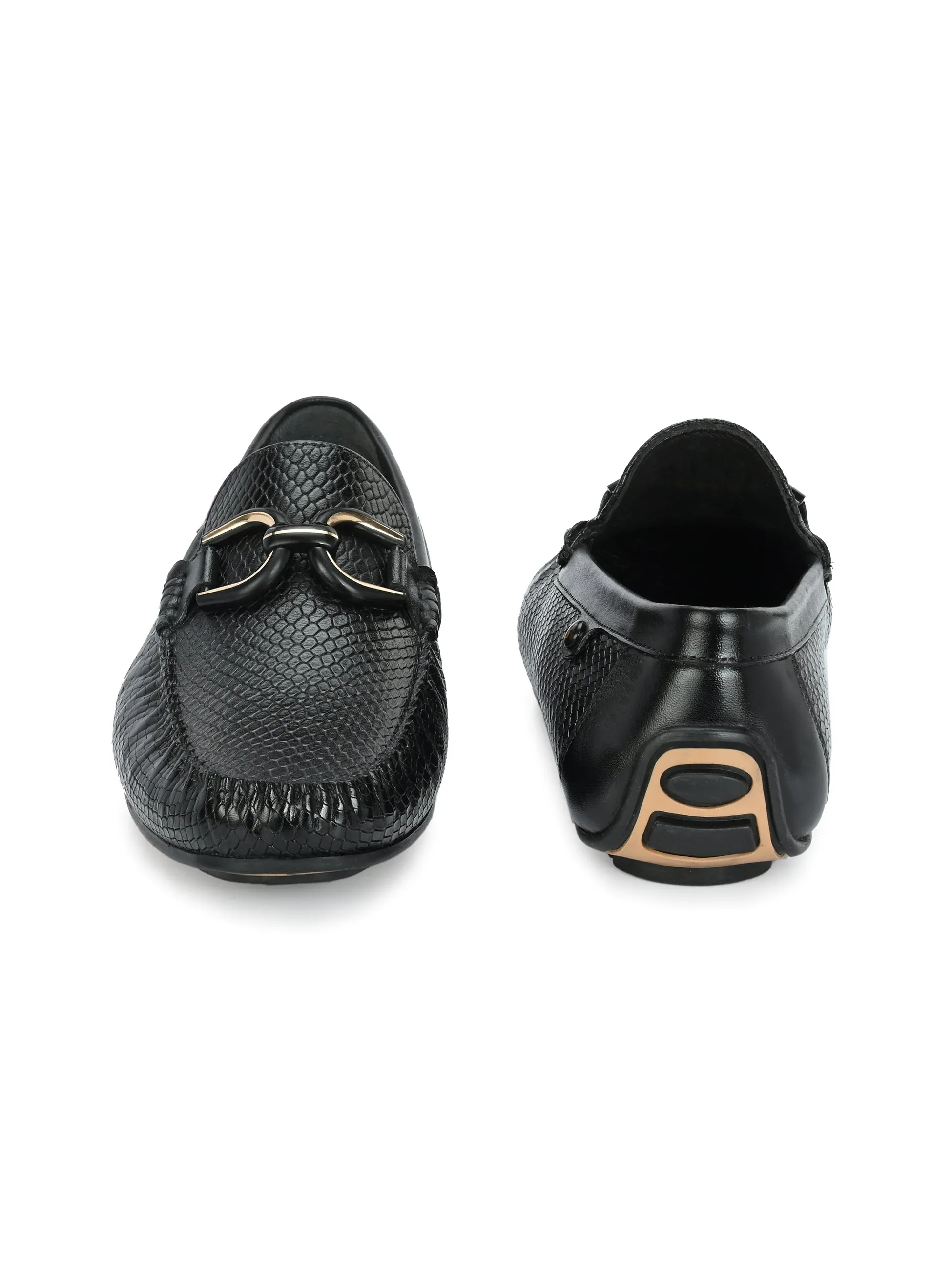 Globus Black Driving Loafers