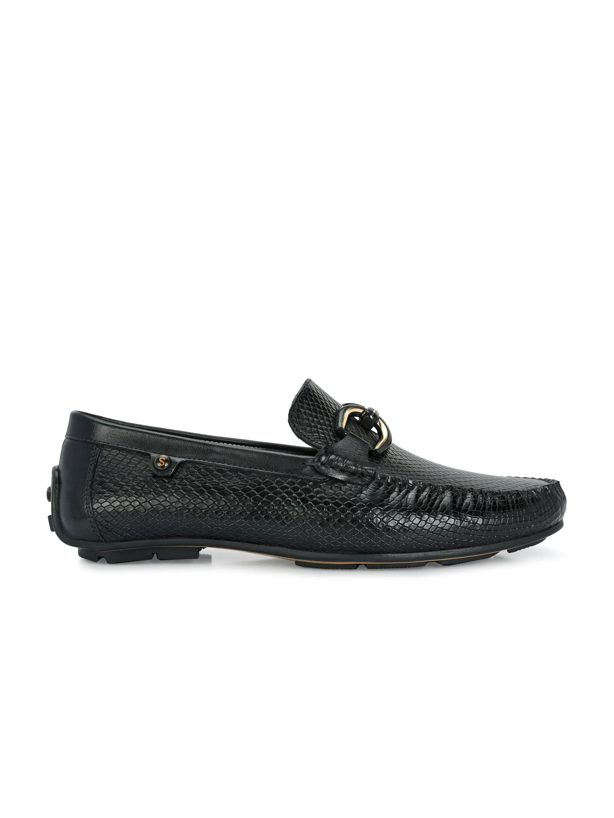 Globus Black Driving Loafers