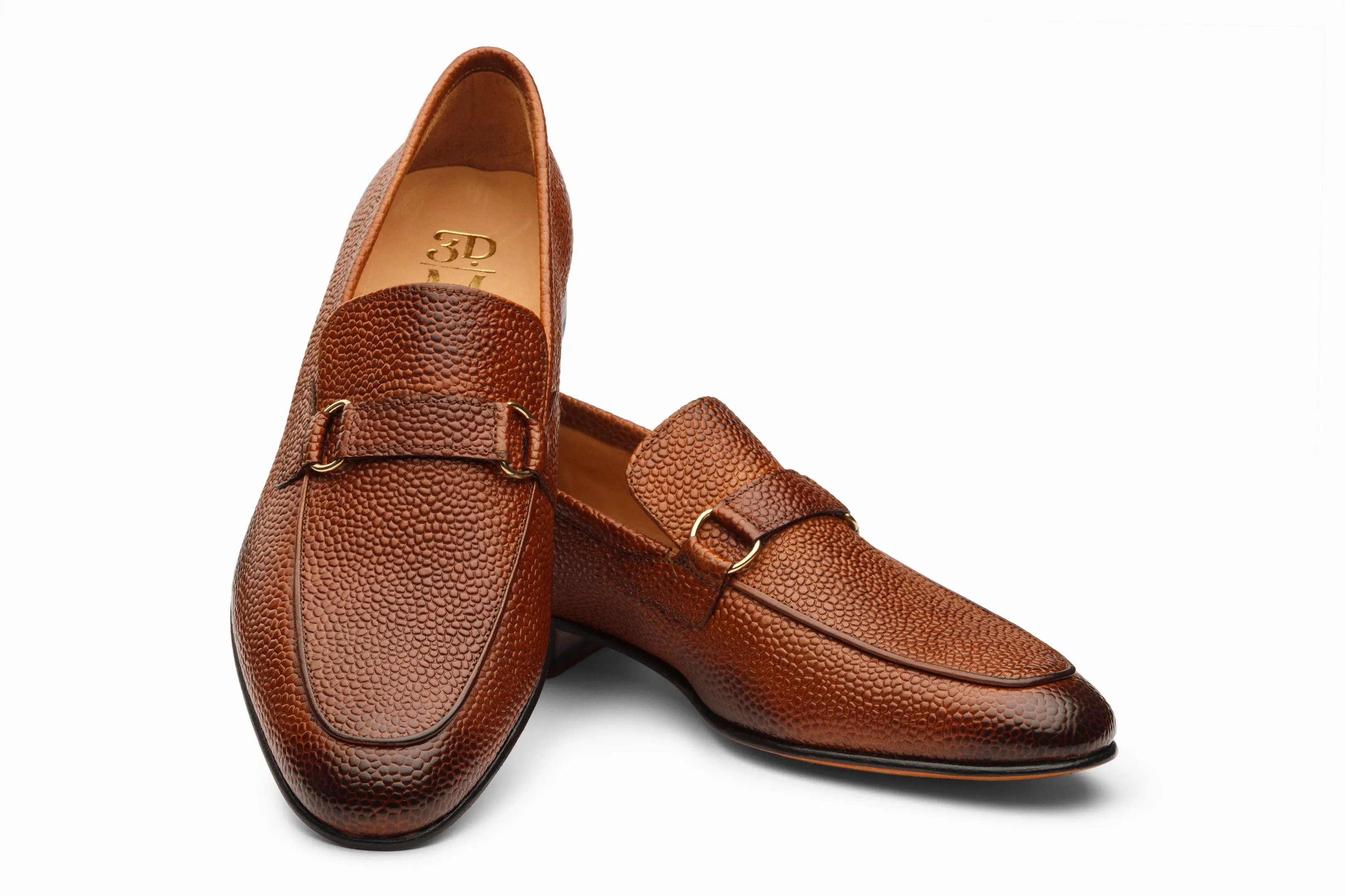 Lorenzo Leather Loafers- Cedar Grain