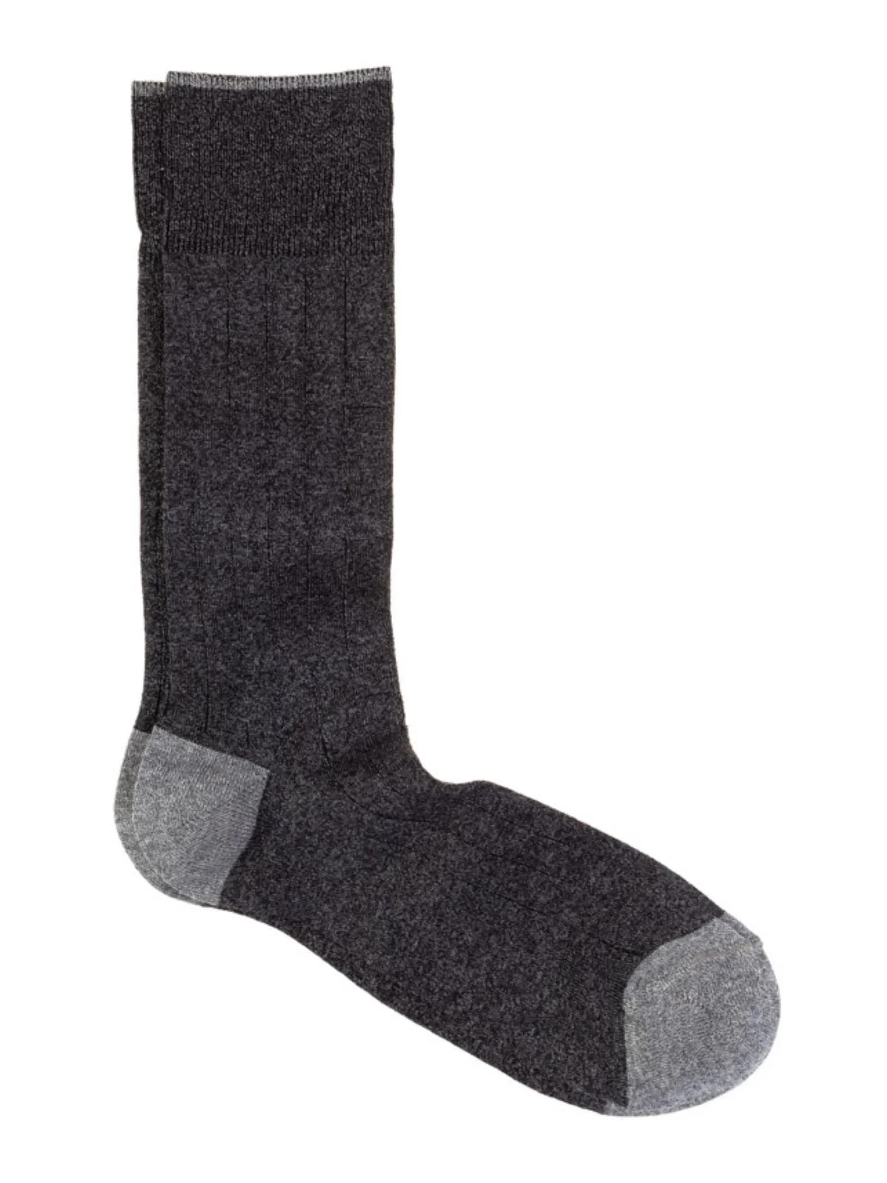 Mid Calf socks | Charcoal Melange