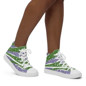 Sarry Genderqueer High Top Canvas Shoes (Fem Sizing)