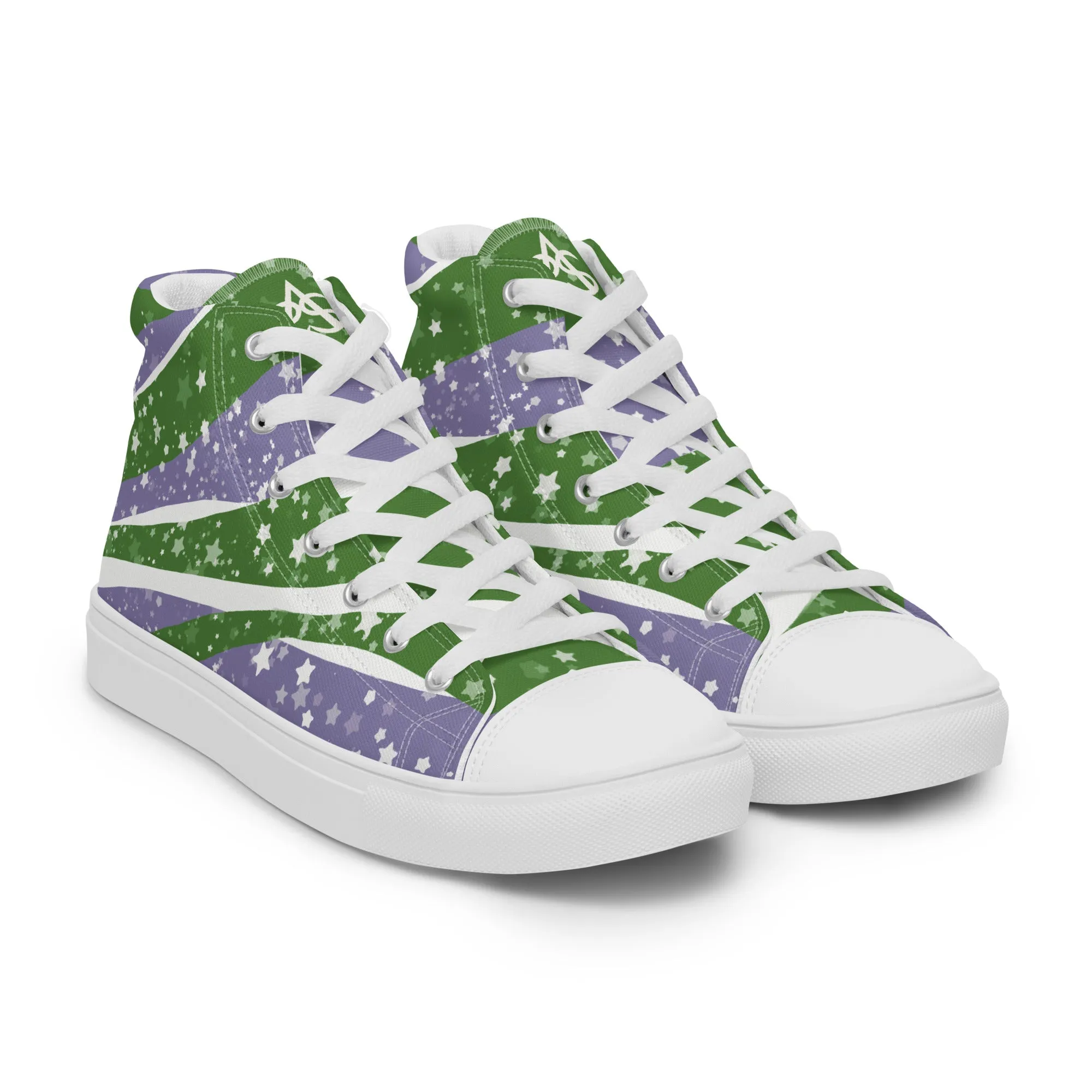 Sarry Genderqueer High Top Canvas Shoes (Fem Sizing)