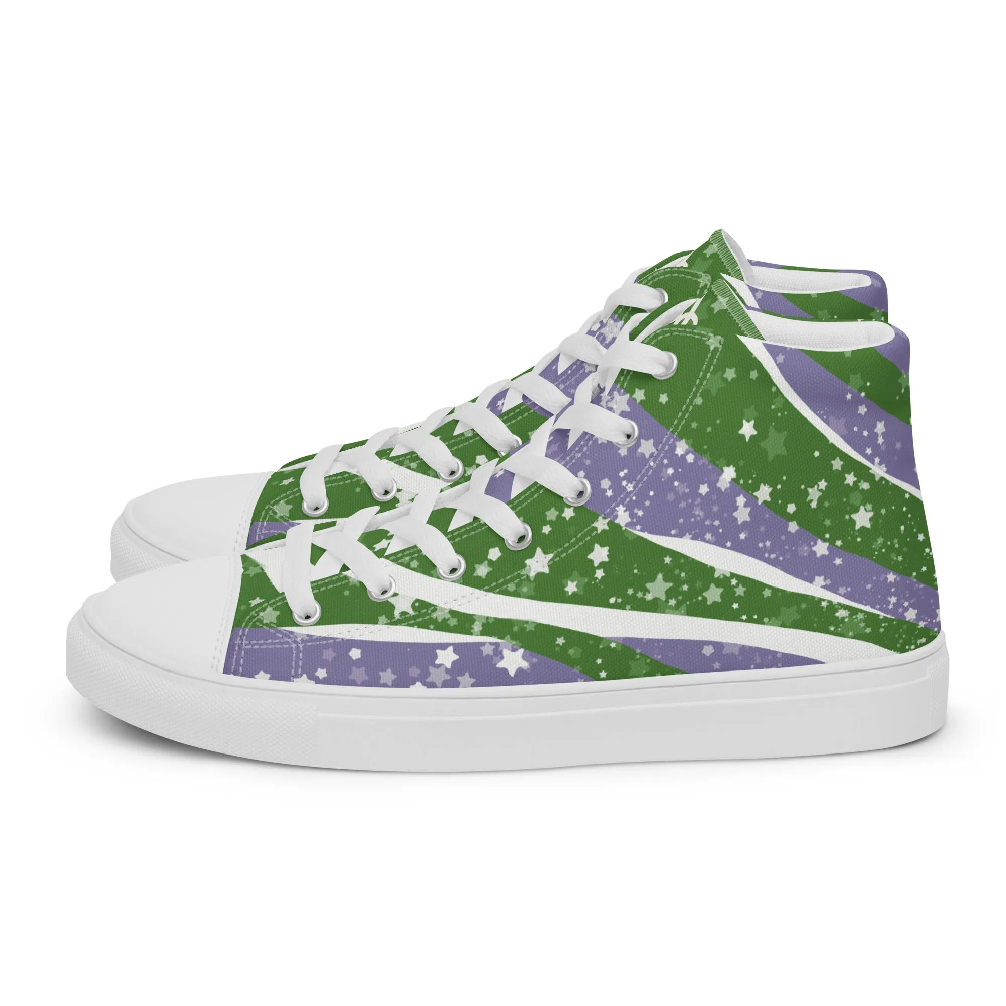 Sarry Genderqueer High Top Canvas Shoes (Fem Sizing)