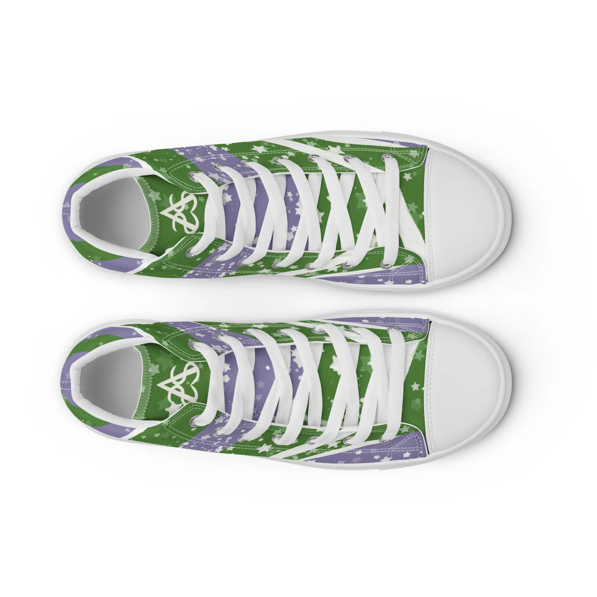 Sarry Genderqueer High Top Canvas Shoes (Fem Sizing)