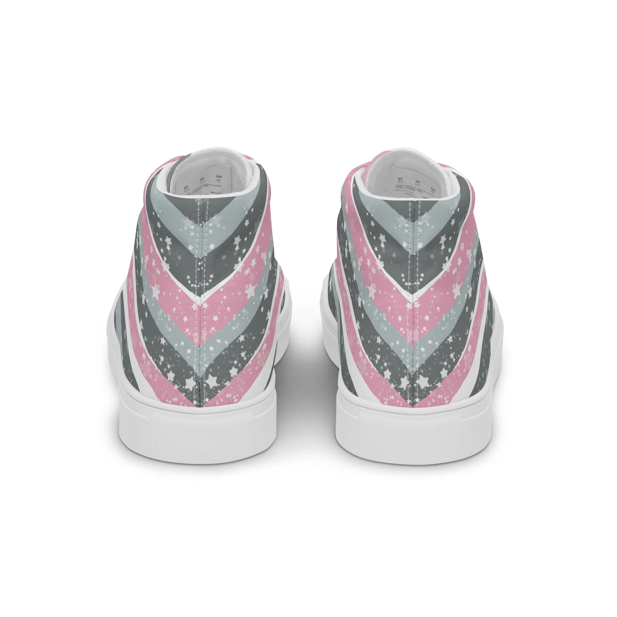 Starry Demigirl High Top Canvas Shoes (Masc Sizing)