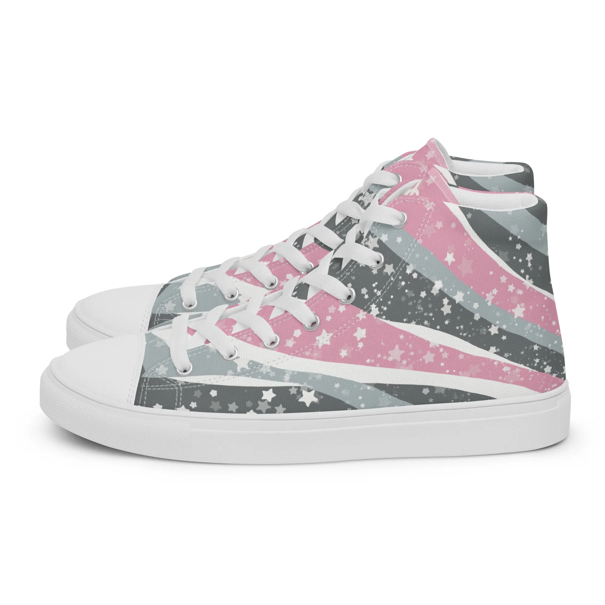 Starry Demigirl High Top Canvas Shoes (Masc Sizing)