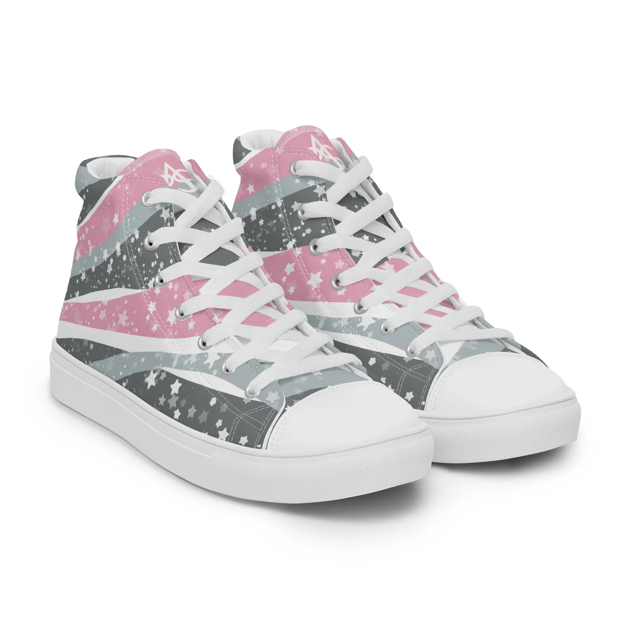 Starry Demigirl High Top Canvas Shoes (Masc Sizing)