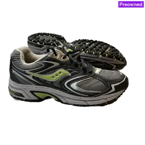 Women's Saucony •Ridge TR-Original• Trail Running Shoe - Gray/Green- Size 8M Preowned